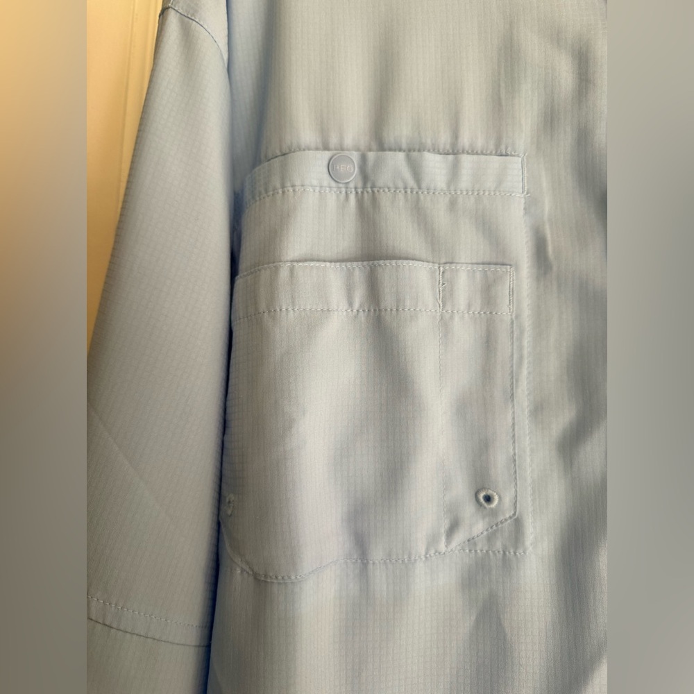 2 Columbia PFG Omni shade button up multi pocket long sleeve shirt - Picture 12 of 15